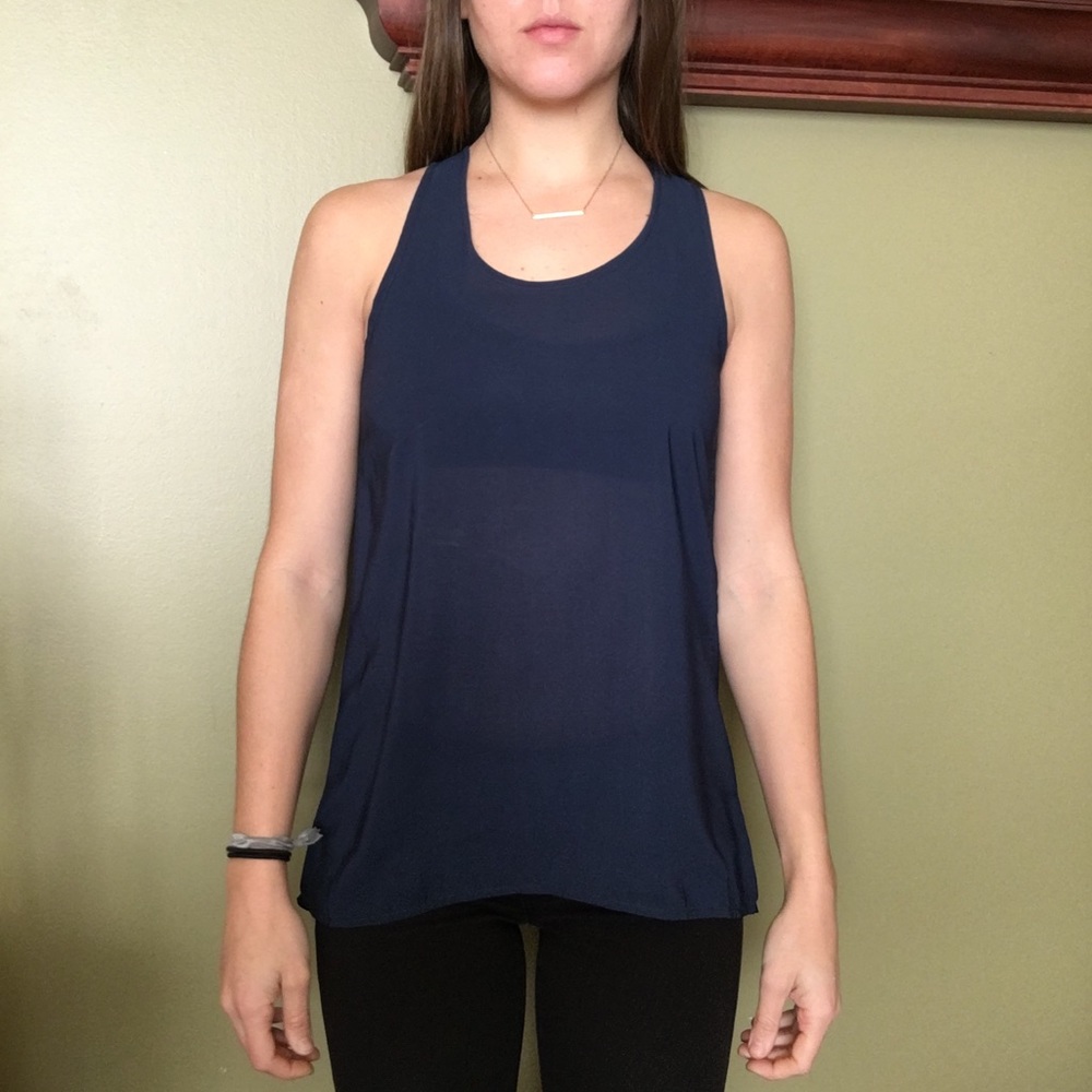 Japna Navy chiffon tank